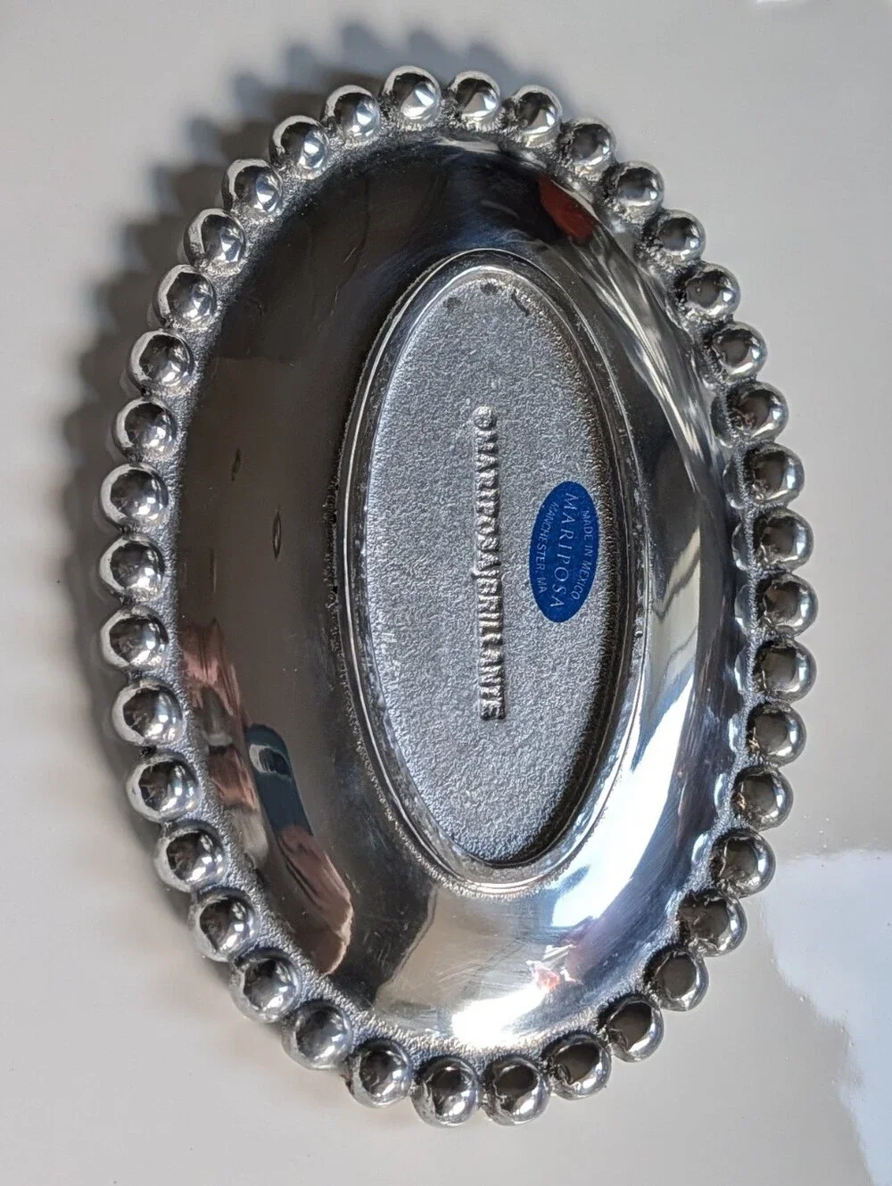 MARIPOSA BRILLANTE pearled soap dish